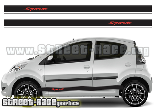 Citroen C1 - 058 sport racing stripes