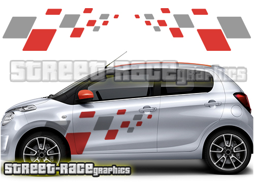 Citroen C1 - 065 - large side flag squares