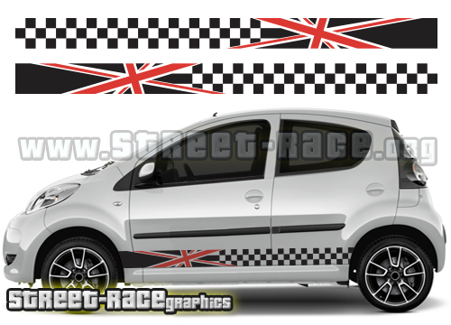 Citroen C1 - 070 Union Jack racing stripes
