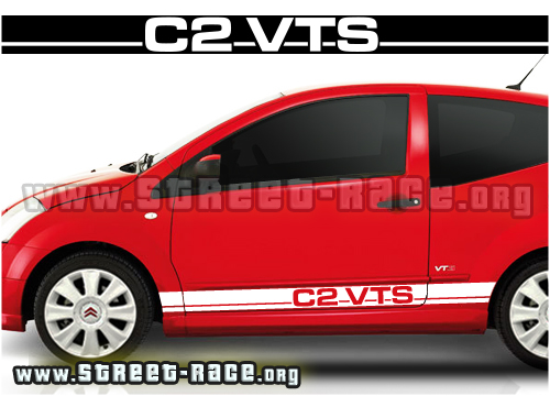 Citroen C2 racing stripes 003 - VTS