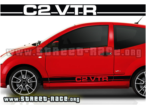 Citroen C2 racing stripes 004 - VTR