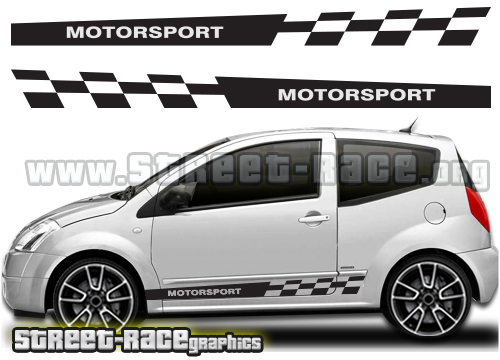 Citroen C2 racing stripes 011