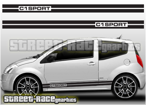 Citroen C2 racing stripes 020