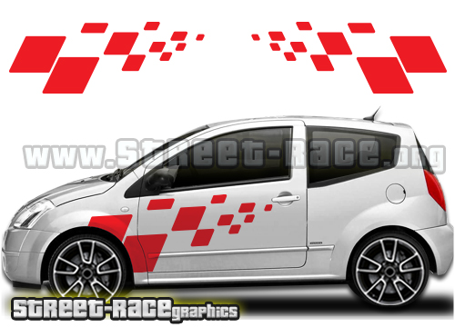 Citroen C2 - 023 - large side flag squares