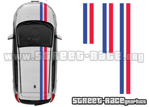 Citroen C2 OTT 009 French Flag stripes