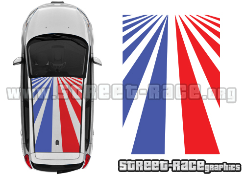 Citroen C2 OTT 012 Rising sun roof graphics