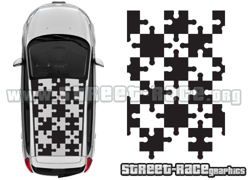 Citroen C2 OTT 013 roof jigsaw squares