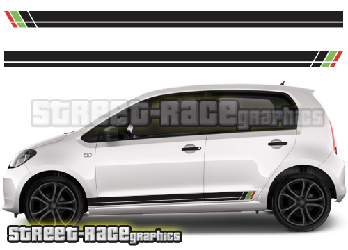Skoda Citigo racing stripes 001