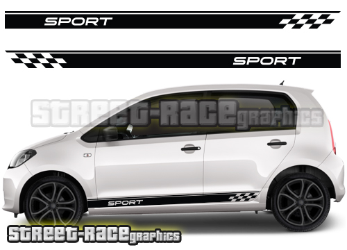 Skoda Citigo racing stripes 002 - sport
