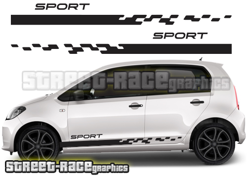 Skoda Citigo racing stripes 005 - sport