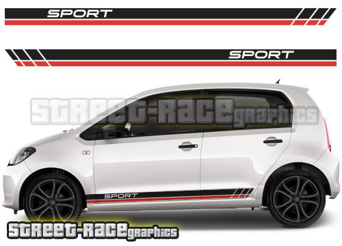 Skoda Citigo racing stripes 006