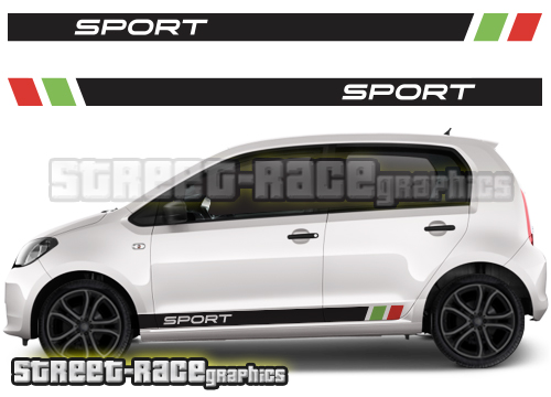 Skoda Citigo racing stripes 007