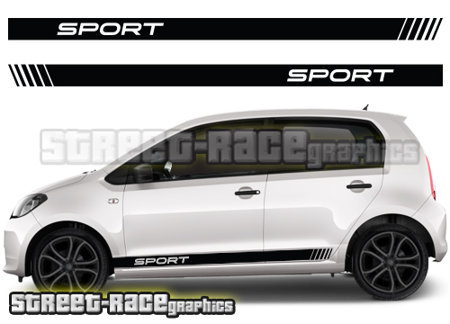 Skoda Citigo racing stripes 013 - sport