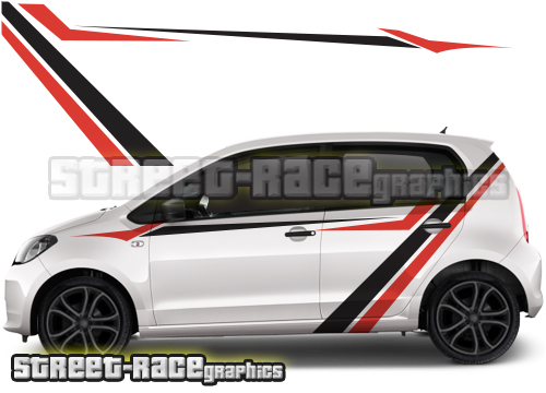 Skoda Citigo racing stripes 021
