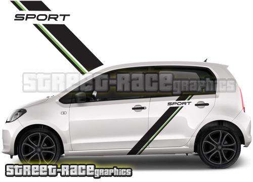 Seat Mii racing stripes 023