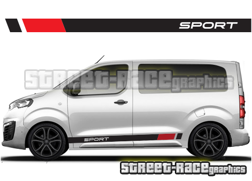 Citroen Dispatch / Jumpy racing stripes 010 - SPORT