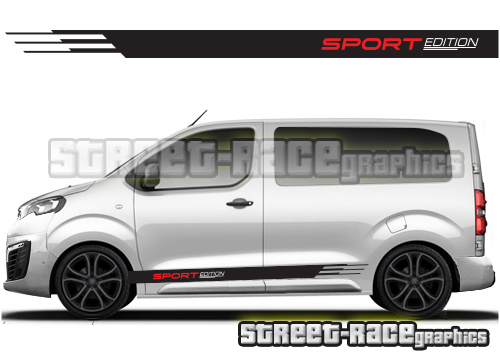 Citroen Dispatch / Jumpy racing stripes 017 - SPORT EDITION