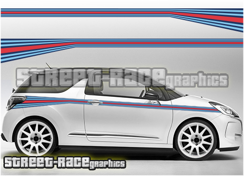 Citroen Martini racing stripes 005 - DS3