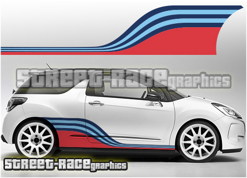 Citroen Martini racing stripes