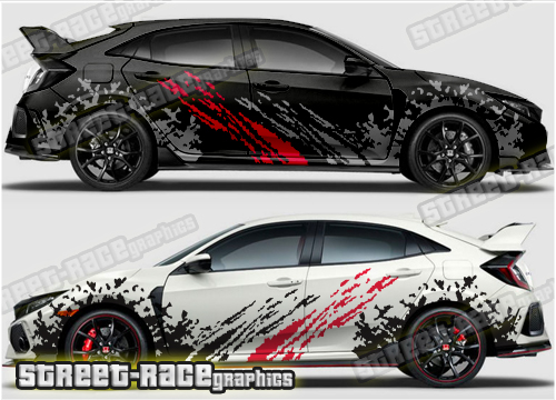 Honda Civic rally graphics 001