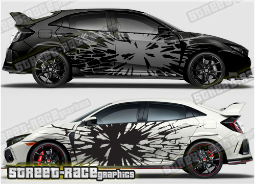 Honda Civic rally graphics 005