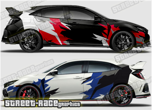 Honda Civic rally graphics 011