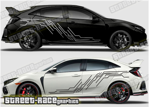 Honda Civic rally graphics 016