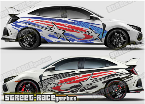 Honda Civic rally graphics 017