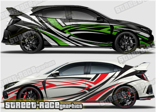 Honda Civic rally graphics 020