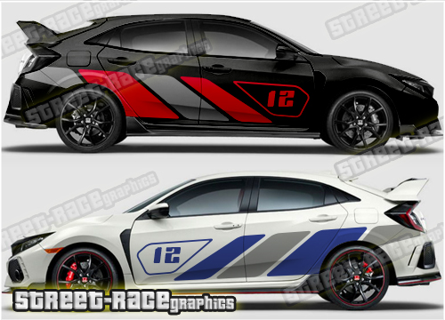 Honda Civic rally graphics 025