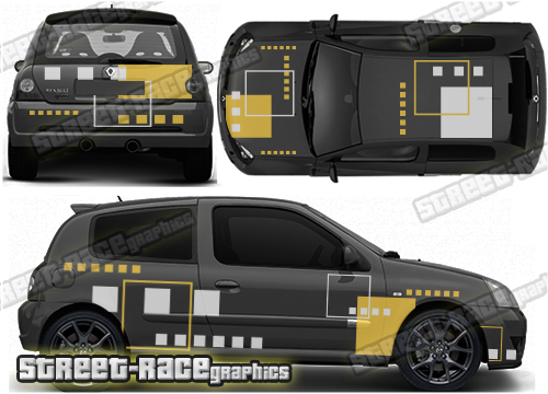 010 - Renault Clio RS2 rally full stickers