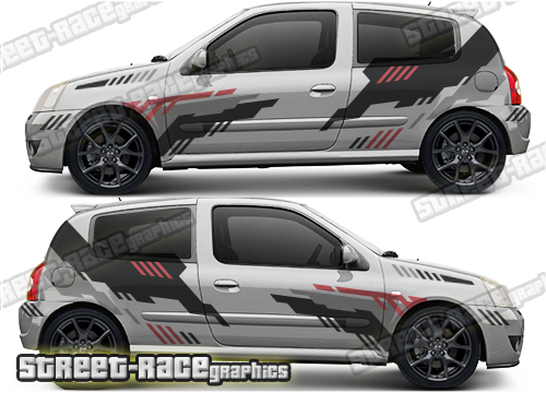 020 - Renault Clio rally side stickers