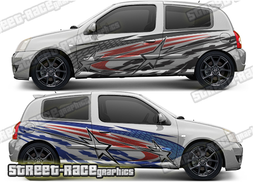026 - Renault Clio rally side stickers