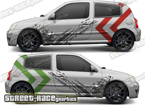 027 - Renault Clio rally side stickers