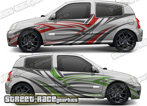 029 - Renault Clio rally side stickers