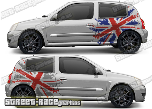 031 - Renault Clio rally side stickers