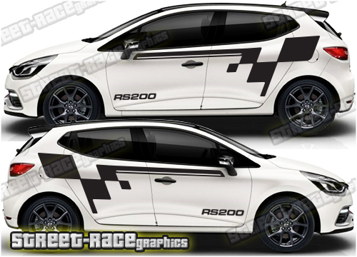 Clio MK4 rally graphics 007 - Cup sides