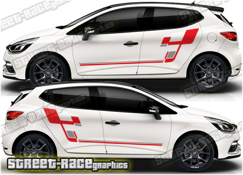 Clio MK4 rally graphics 012 - R26 sides