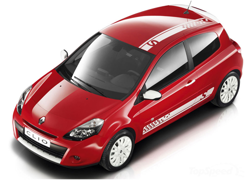 Clio S 042 side & roof racing stripes