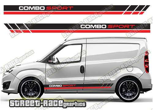 Vauxhall Combo racing stripes 006