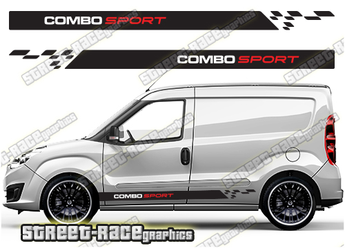 Vauxhall Combo racing stripes 009