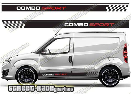 Vauxhall Combo racing stripes 010