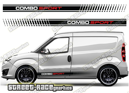 Vauxhall Combo racing stripes 018