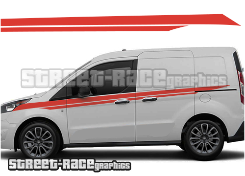 Ford Transit Connect 005 Upper racing stripes