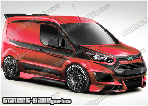 *SALE - READ DESCRIPTION - Ford Transit Connect M-SPORT Full stripes 031A (UK VERSION) - Image 4