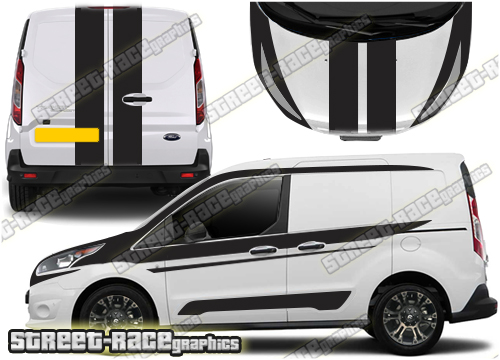 Ford Transit Connect M-SPORT Full stripes 033A (UK VERSION)