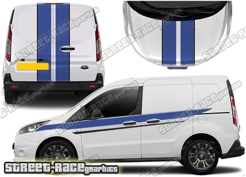 Ford Transit Connect M-SPORT Full stripes 036A (UK VERSION)