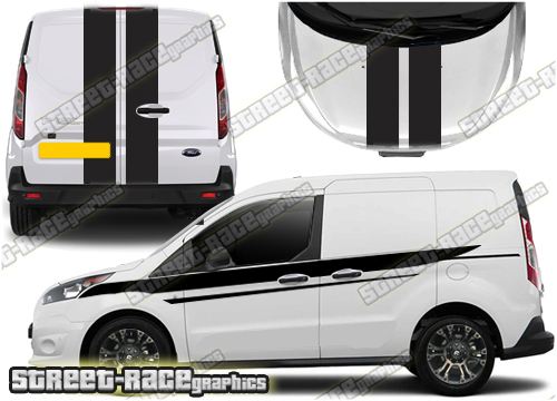 Ford Transit Connect M-SPORT Full stripes 037A (UK VERSION)
