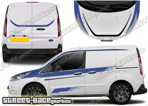 Ford Transit Connect M-SPORT Full stripes 038A (UK VERSION)