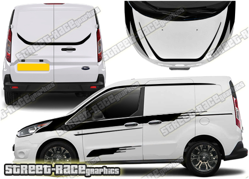 Ford Transit Connect M-SPORT Full stripes 039A (UK VERSION)